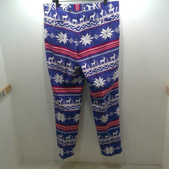 OppoSuits Rudolph Christmas 2 Piece Suit Ugly Sweater Jacket & Pants Size 46 - Picture 14 of 15